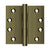 Deltana DSB4N 4 x 4 Square Hinges