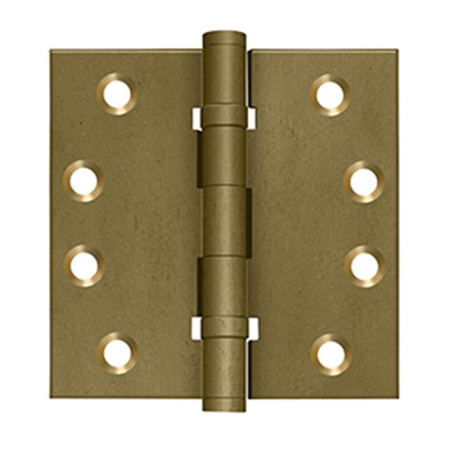 Deltana DSB4NB 4 x 4 Square Hinges, Ball Bearings