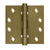 Deltana DSB4NB 4 x 4 Square Hinges, Ball Bearings