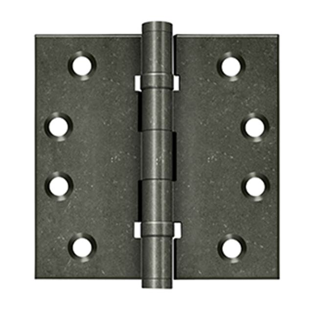 Deltana DSB4NB 4 x 4 Square Hinges, Ball Bearings