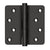 Deltana DSB4R4RZ 4 x 4 x 1/4 Radius Hinges / Zig-Zag