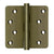 Deltana DSB4R4RZ 4 x 4 x 1/4 Radius Hinges / Zig-Zag