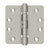 Deltana DSB4R4NB 4 x 4 x 1/4 Radius Hinges, Ball Bearings, NRP, Solid Brass