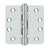 Deltana DSB4R4NB 4 x 4 x 1/4 Radius Hinges, Ball Bearings, NRP, Solid Brass