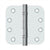 Deltana DSB4R5B 4 x 4 x 5/8 Radius Hinges, Ball Bearing