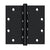 Deltana DSB55NB 5 x 5 Square Hinges, Ball Bearings