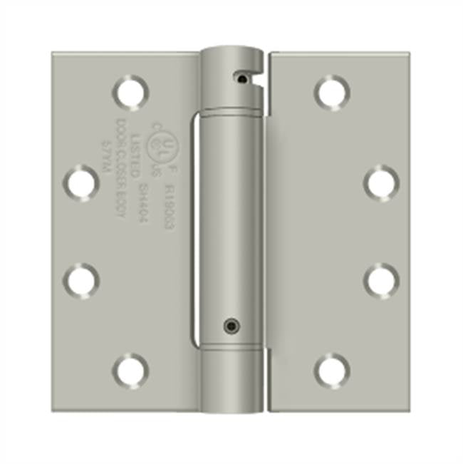 Deltana DSH45U 4-1/2 x 4-1/2 Spring Hinge, UL Listed
