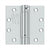 Deltana DSH45U 4-1/2 x 4-1/2 Spring Hinge, UL Listed