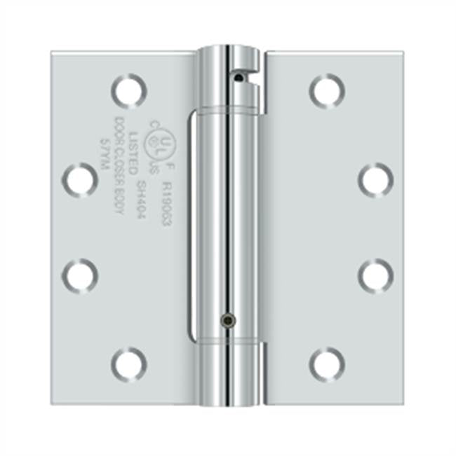 Deltana DSH45U 4-1/2 x 4-1/2 Spring Hinge, UL Listed
