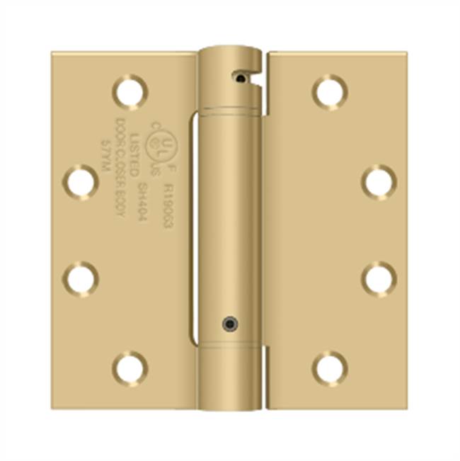 Deltana DSH45U 4-1/2 x 4-1/2 Spring Hinge, UL Listed