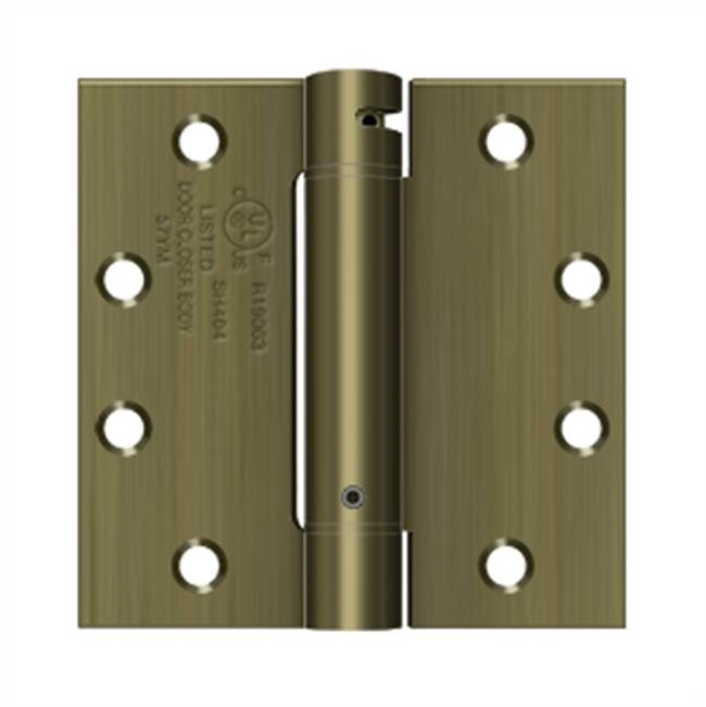 Deltana DSH45U 4-1/2 x 4-1/2 Spring Hinge, UL Listed