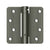 Deltana DSH4R4 4 x 4 x 1/4 Spring Hinge, UL Listed