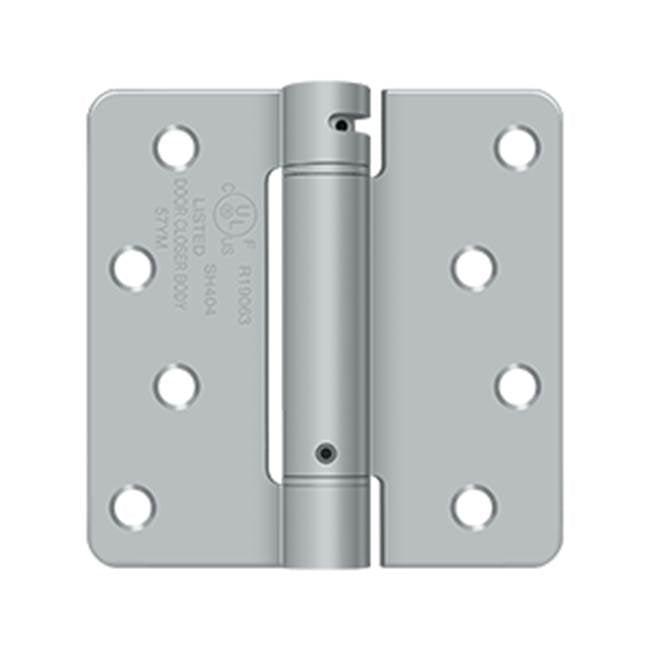 Deltana DSH4R4 4 x 4 x 1/4 Spring Hinge, UL Listed