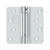 Deltana DSH4R4 4 x 4 x 1/4 Spring Hinge, UL Listed