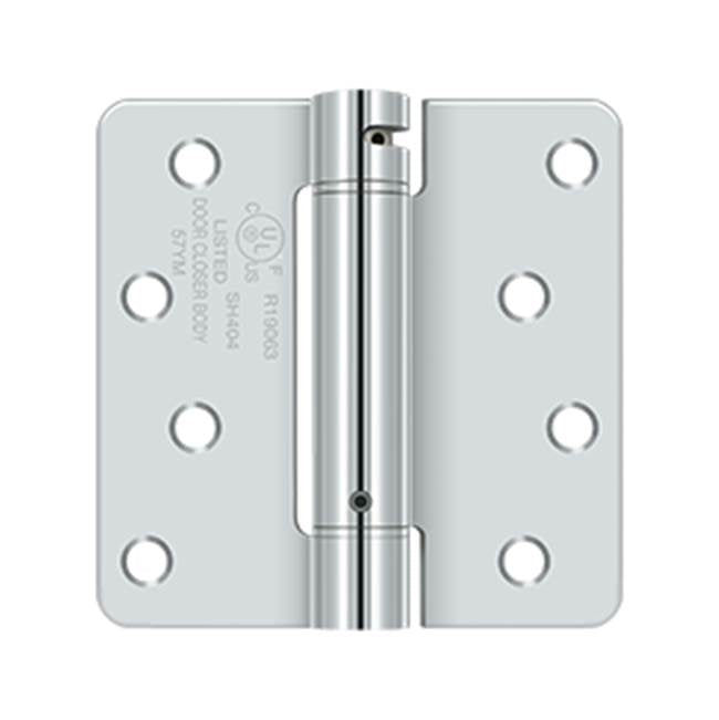 Deltana DSH4R4 4 x 4 x 1/4 Spring Hinge, UL Listed