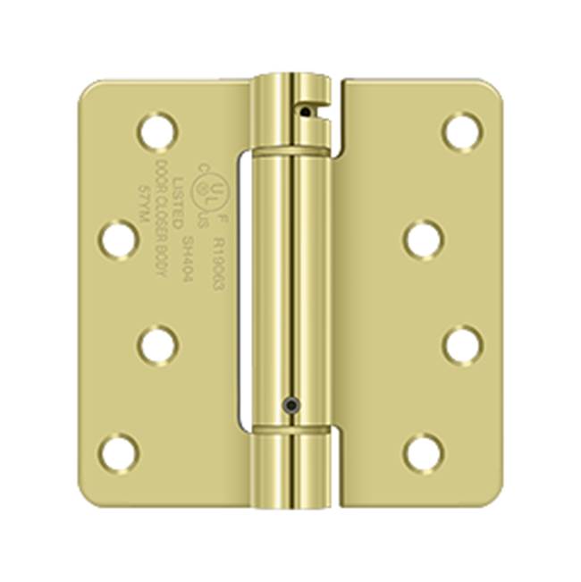 Deltana DSH4R4 4 x 4 x 1/4 Spring Hinge, UL Listed