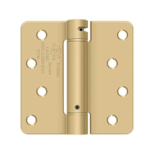 Deltana DSH4R4 4 x 4 x 1/4 Spring Hinge, UL Listed