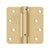 Deltana DSH4R4 4 x 4 x 1/4 Spring Hinge, UL Listed