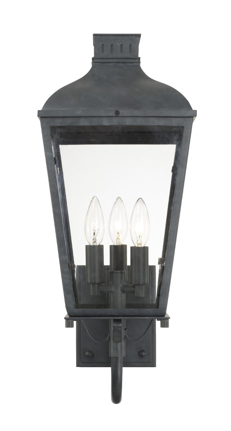 Crystorama DUM-9802-GE Dumont 3 Light Outdoor Wall Mount - Graphite