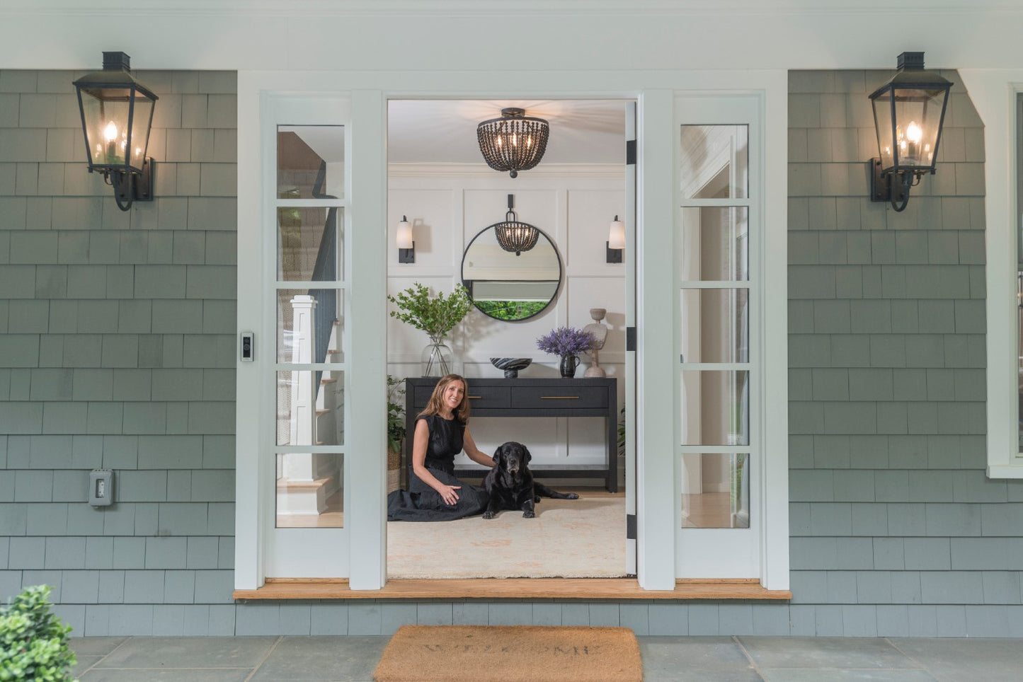 Crystorama DUM-9802-GE Dumont 3 Light Outdoor Wall Mount - Graphite