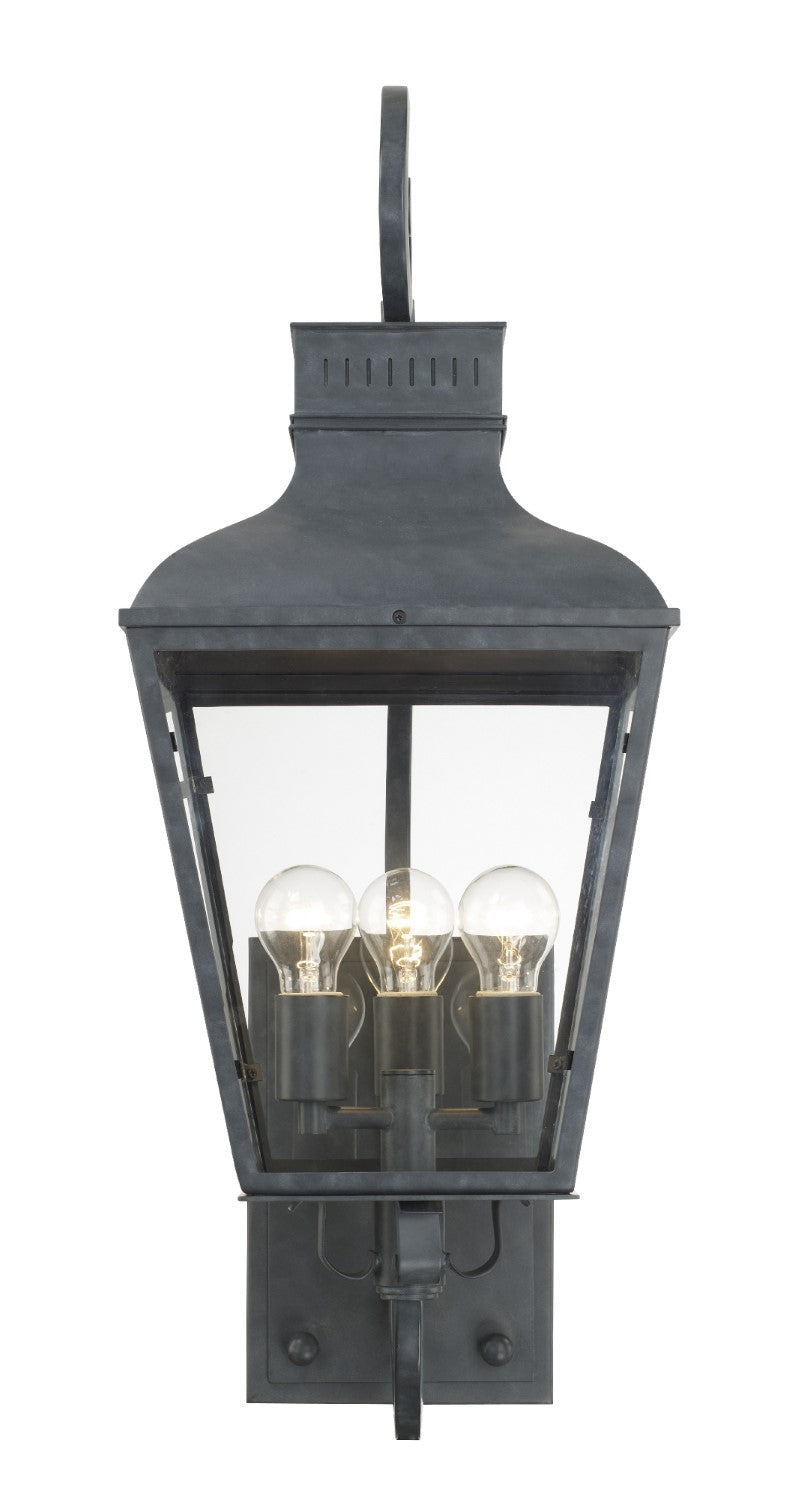 Crystorama DUM-9803-GE Dumont 3 Light Outdoor Wall Mount - Graphite