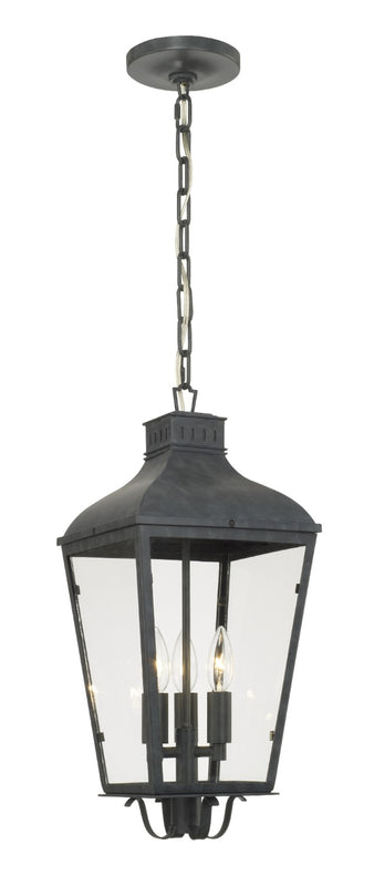 Crystorama DUM-9805-GE Dumont 3 Light Outdoor Chandelier - Graphite