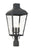 Crystorama DUM-9807-GE Dumont 3 Light Outdoor Lantern Post - Graphite