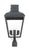 Crystorama DUM-9808-GE Dumont 3 Light Outdoor Lantern Post - Graphite