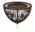 Crystorama DUV-620-FB Duval 3 Light Ceiling Mount - Forged Bronze