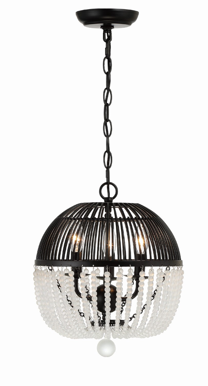 Crystorama DUV-623 Duval 3 Light Mini Chandelier