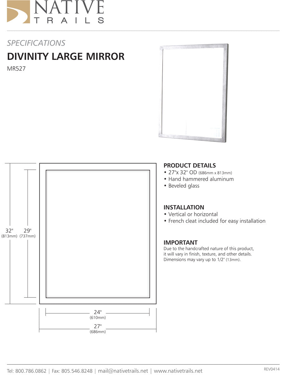 Native Trails MR527 Divinity Large Mirror