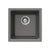 Houzer E-100 Quartztone 16 inch Cloud Granite Composite Dual Mount Topmount or Undermount Single Bowl Bar Sink