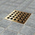 eBBe square Grate 3.75" x 3.75" 304 Stainless Steel Plate Drain