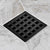 eBBe E4803 Quadra 3.75" x 3.75" 304 Stainless Steel Drain in Polished Stainless