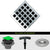 Ebbe E4803-E4024 Unique Grate with PVC Clamp Collar Drain