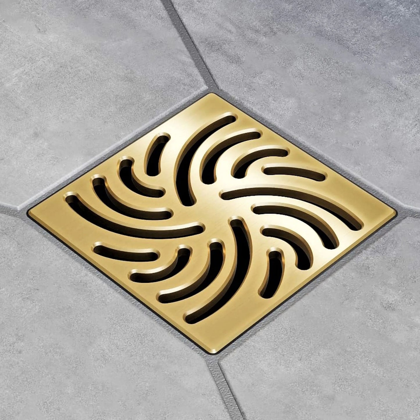 eBBe E4806 Twister 3.75" x 3.75" 304 Stainless Steel Drain - Parent