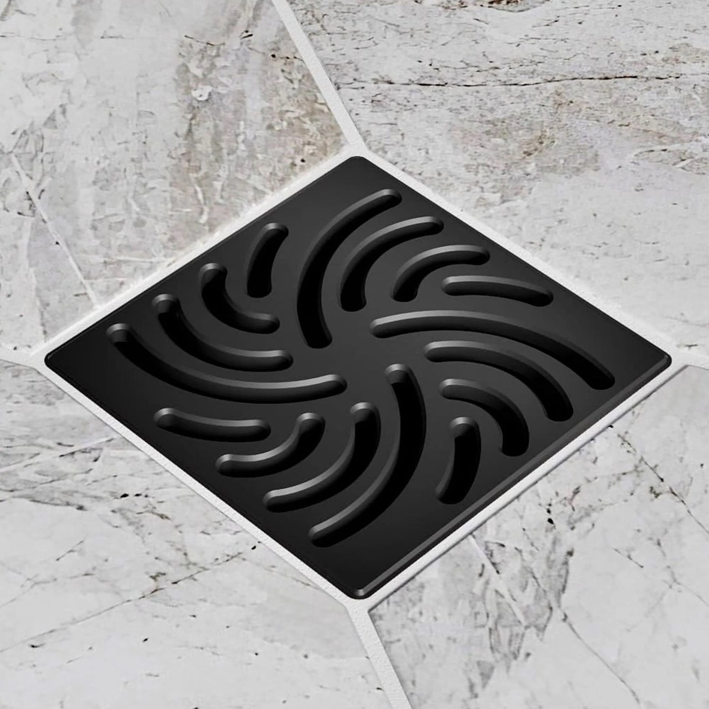 eBBe E4806 Twister 3.75" x 3.75" 304 Stainless Steel Drain