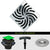 Ebbe E4806-E4022 Unique Grate with ABS Clamp Collar Drain