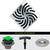 Ebbe E4806-E4024 Unique Grate with PVC Clamp Collar Drain