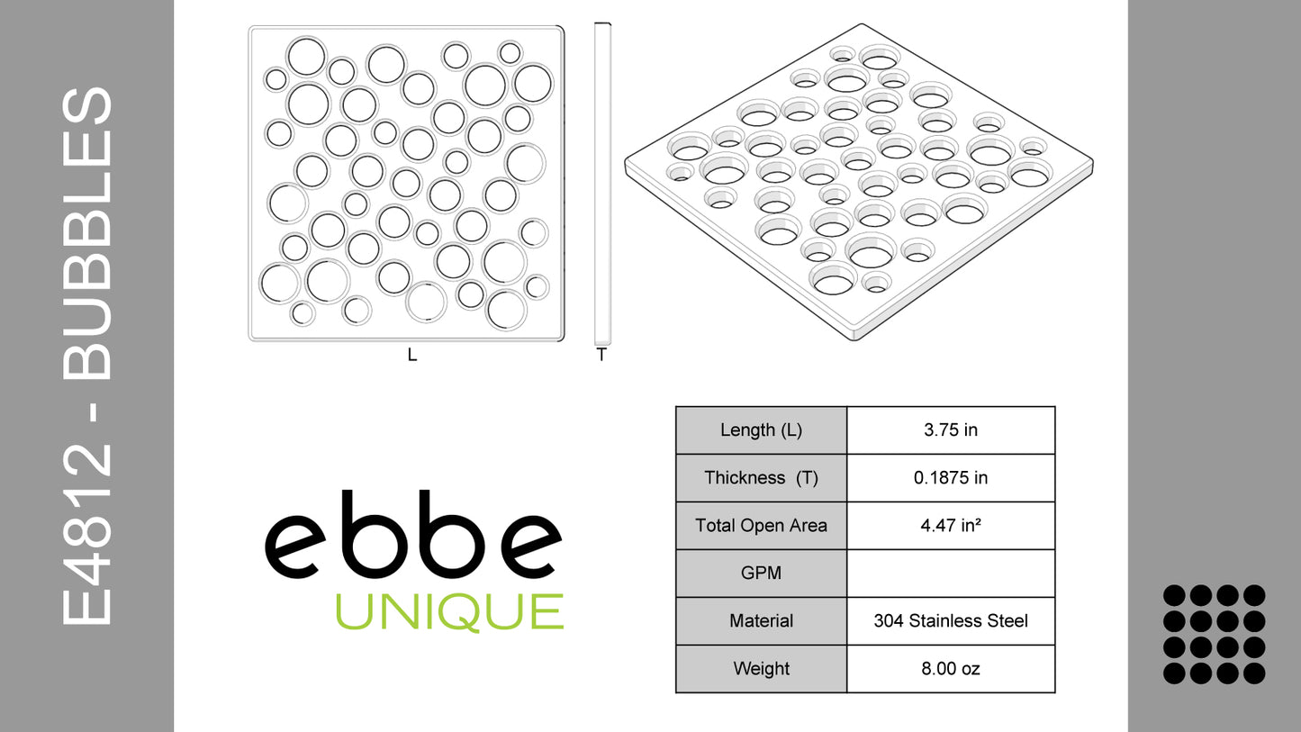 Ebbe E4812-E4400 Unique Grate & Drain Riser Kit - Parent