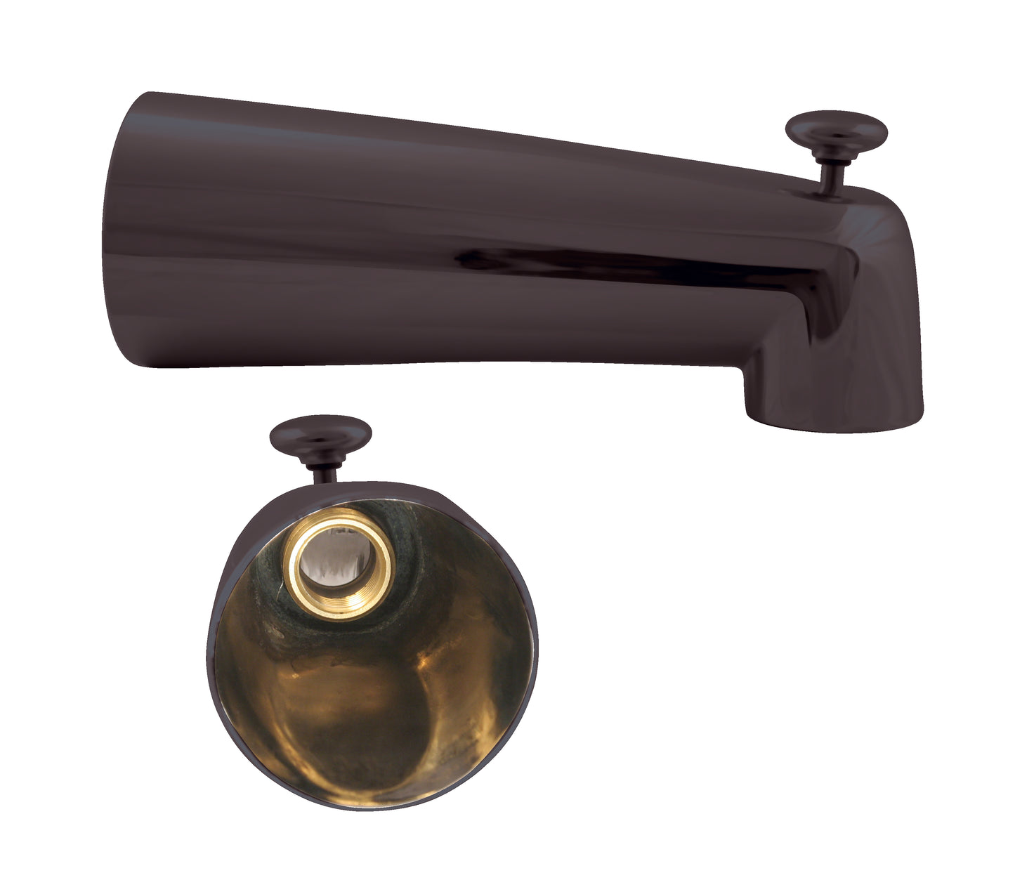 Westbrass E507D-1F 7 Inch Diverter Tub Spout
