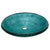 Eden Bath EB_GS03 Teal Glass Vessel Sink With Embossed Pattern