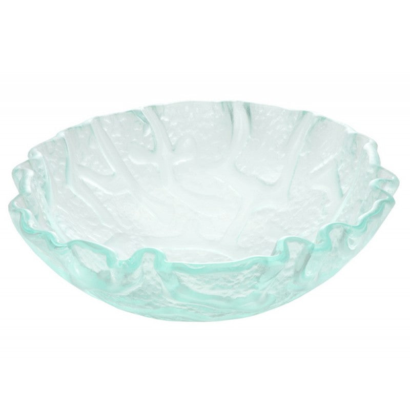 Eden Bath EB_GS11 Clear Freeform Wave Glass Vessel Sink