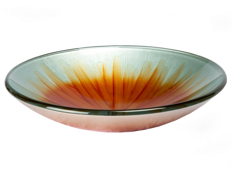 Eden Bath EB_GS38 Orange Blossom Glass Vessel Sink