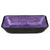 Eden Bath EB_GS81 Rectangular Purple Foil Glass Vessel Sink with Black Exterior