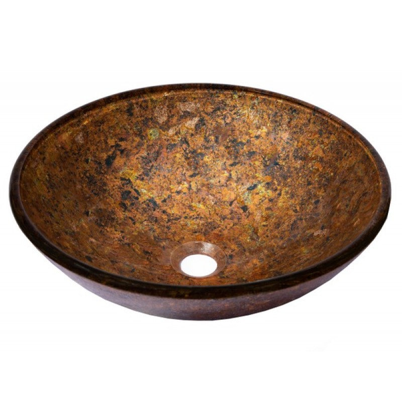 Eden Bath EB_GS82 Multi-Colored Sparkling Glass Vessel Sink