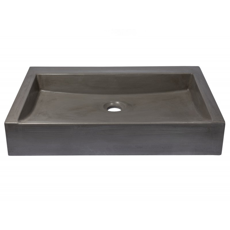 Eden Bath EB_N006DG Rectangular Sloped Concrete Vessel Sink