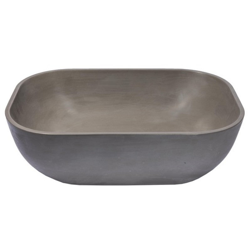 Eden Bath EB_N010 Rounded Corners Rectangular Concrete Vessel Sink
