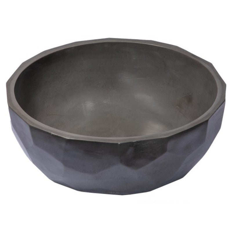 Eden Bath EB_N013 Round Concrete Vessel Sink with Rough Exterior - Parent