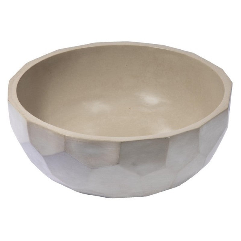 Eden Bath EB_N013 Round Concrete Vessel Sink with Rough Exterior